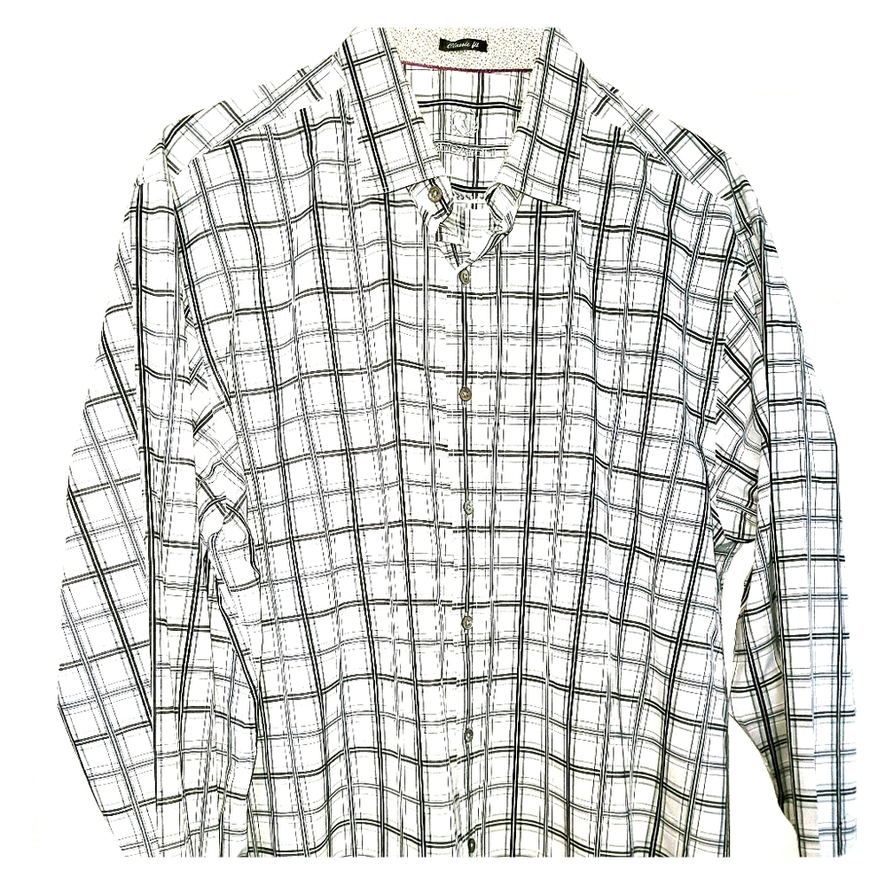 BUGATCHI UOMO REVERSIBLE CUFF SHIRT